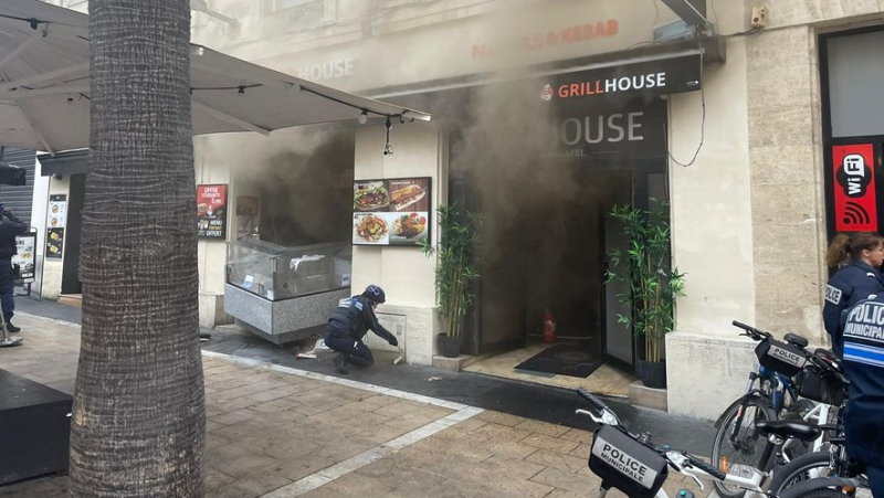 After the snack bar fire in the center of Montpellier, the adjoining hotel closed