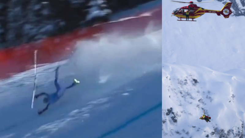 VIDEO. Very big concern around Alexis Pinturault: the impressive fall of the French skier evacuated by helicopter