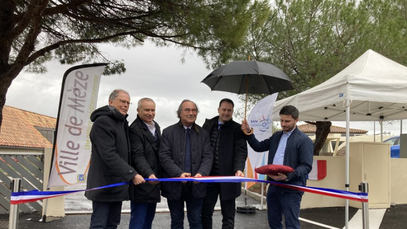 Inauguration ceremony to mark the end of the rehabilitation of the Mèze Ecosite