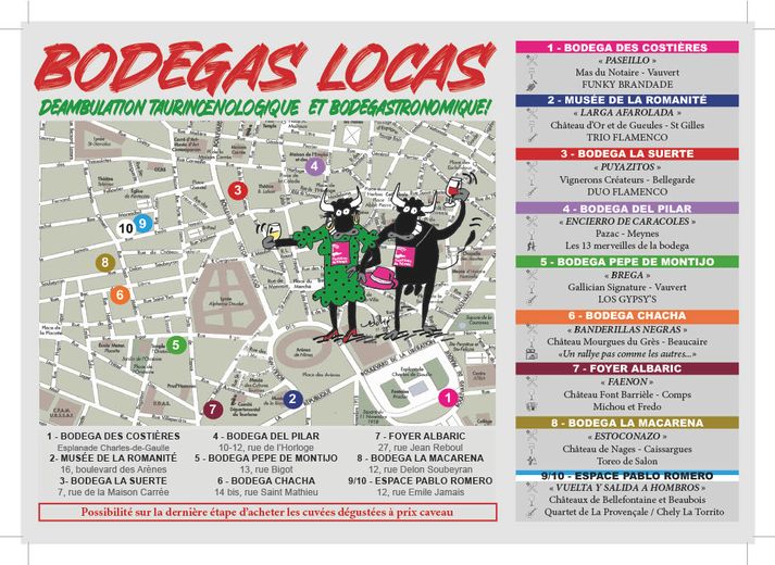 Les bodegas locas, c'est ce dimanche à Nîmes : un parcours "bodegastronomique" en plein janvier !