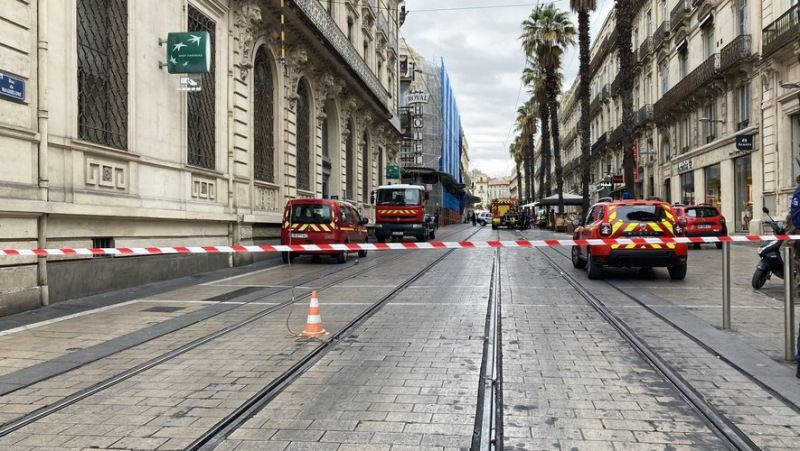 The tram finally returns to the Comédie after the fire on rue Maguelone in Montpellier this back-to-school Monday