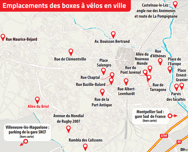 From March, the Montpellier Metropolis will deploy its bicycle boxes