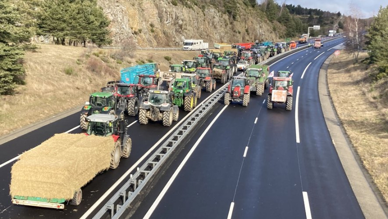 Anger of farmers: a snail operation announced this Tuesday, January 30 on the A75 in Lozère