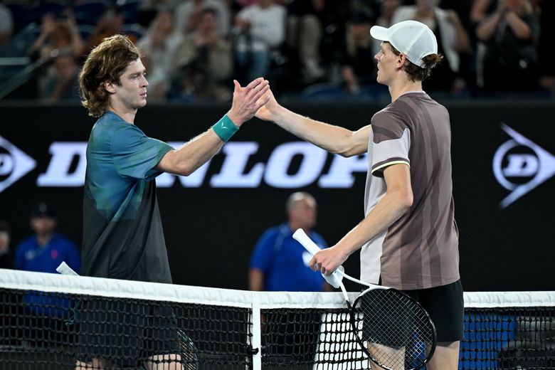 Australian Open 2024: Jannick Sinner beats Andrey Rublev and joins Novak Djokovic in semi-final