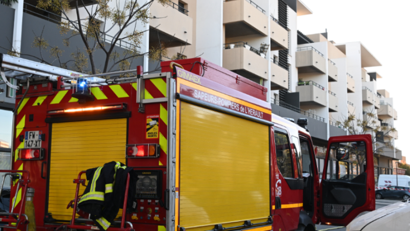 An apartment fire this Saturday in Louis-Ravas in Montpellier