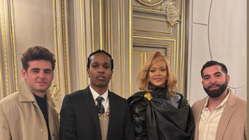 "A simple night at Elysée" : Rihanna, A$AP Rocky et Kendji Girac ont rencontré Brigitte Macron