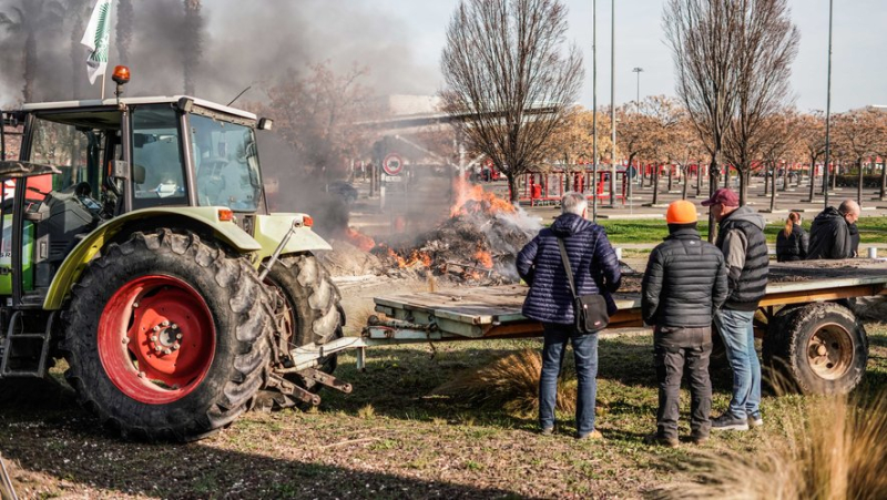 Anger of farmers: access roundabouts to Cap Costières blocked by around forty tractors
