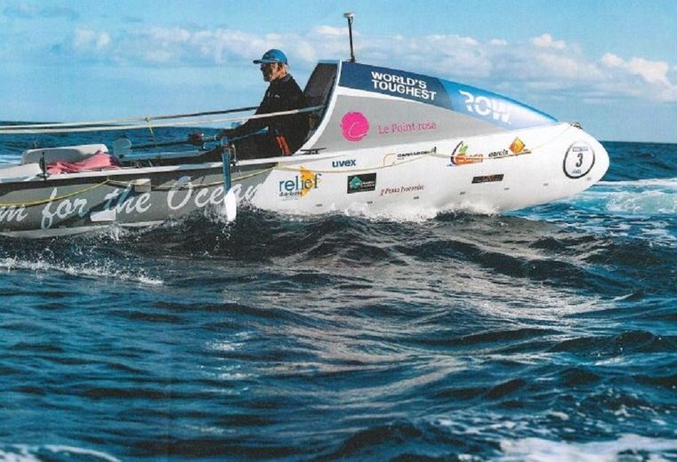 Mendois Dominique Meynadier rows 4,800 km across the Atlantic alone
