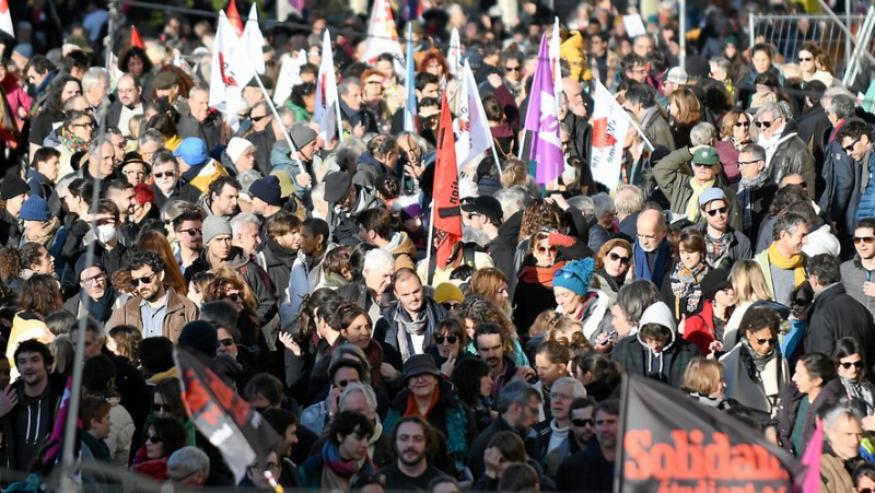 Asylum and immigration law: more than a thousand demonstrators in Montpellier while awaiting the deadline of the Constitutional Council