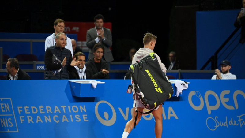VIDEO. Open Sud de France: led 3-6, 1-4, Holger Rune gives up to boos from the Arena against Borna Coric