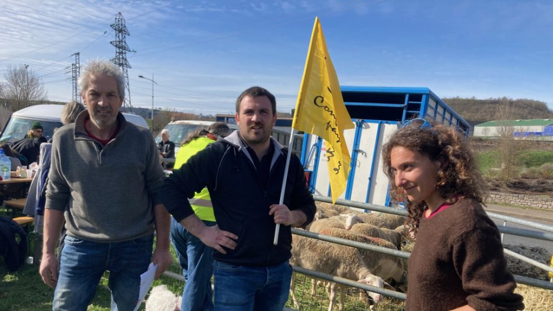 À Roquefort, la Confédération paysanne s'invite chez Société pour demander une revalorisation du prix du lait