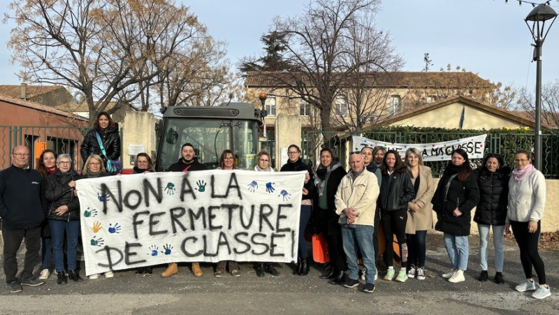 Parents d'élèves et municipalité d'Adissan s'opposent à la fermeture d'une classe à l'école