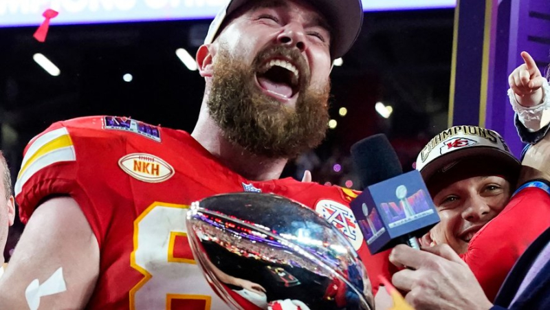 VIDEO. The big anger of Travis Kelce who gets angry in the middle of the Super Bowl and is already creating buzz on the internet