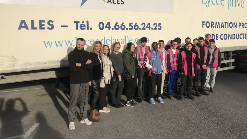 Swedish teachers visiting La Salle d’Alès high school for a student exchange