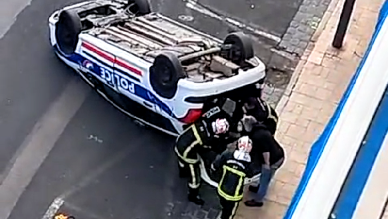 VIDEO. Tomorrow belongs to us: the impressive images of a police car stunt on the set