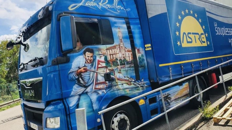 “Pay homage to Sète and the jousts”: when a trucker from the Vosges has his truck repainted out of love for Sète!