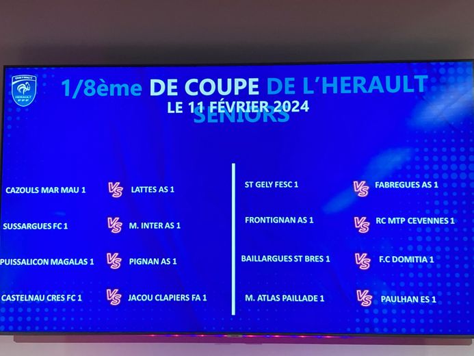 Senior Hérault Cup: no duel between R1 teams but a big gap for the Cévennes in Frontignan