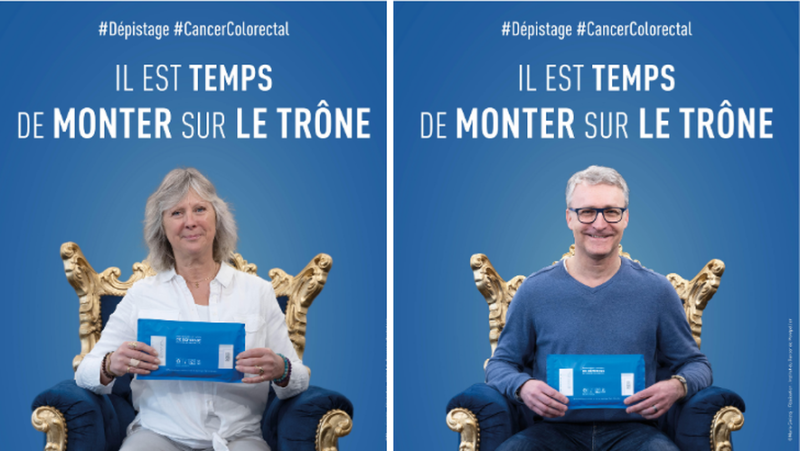 “It’s time to ascend the throne”: in Occitania, a caustic campaign calls for colorectal cancer screening