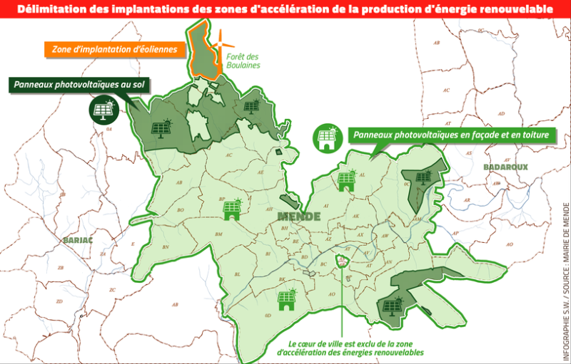 Renewable energies: discover the production acceleration zones defined in Mende