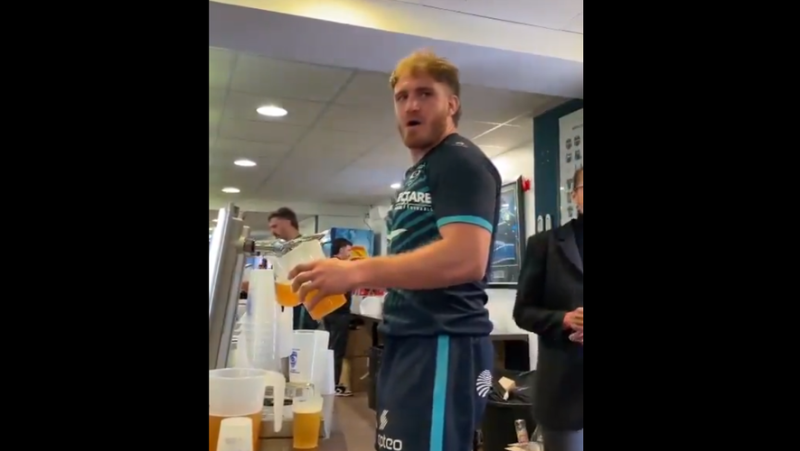 VIDEO. MHR: when the players turn into bartenders at the bodega after the victory against Bayonne