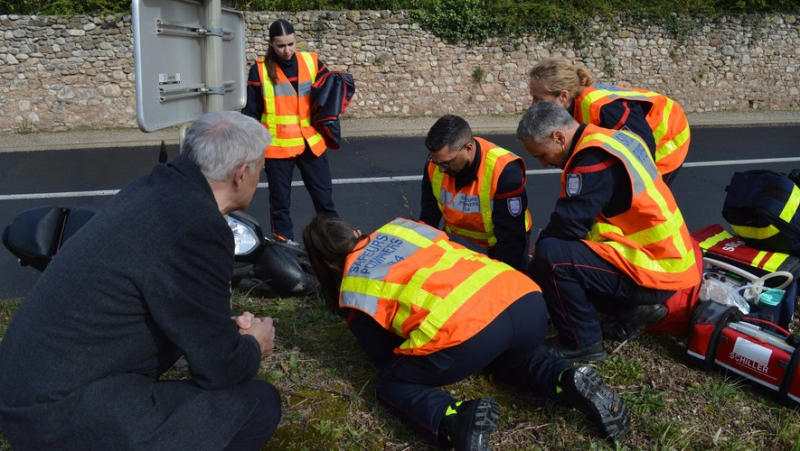 The new volunteers from the Cœur d’Hérault trained in rescue