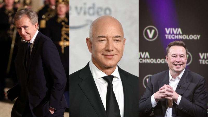 Ils pèsent 595 milliards de dollars : découvrez les trois hommes les plus riches du monde