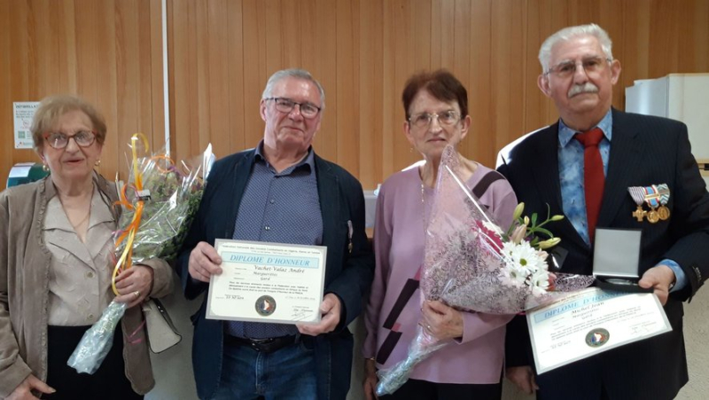 Jean Michel and André Vachet-Valaz honored during the March 19 ceremony