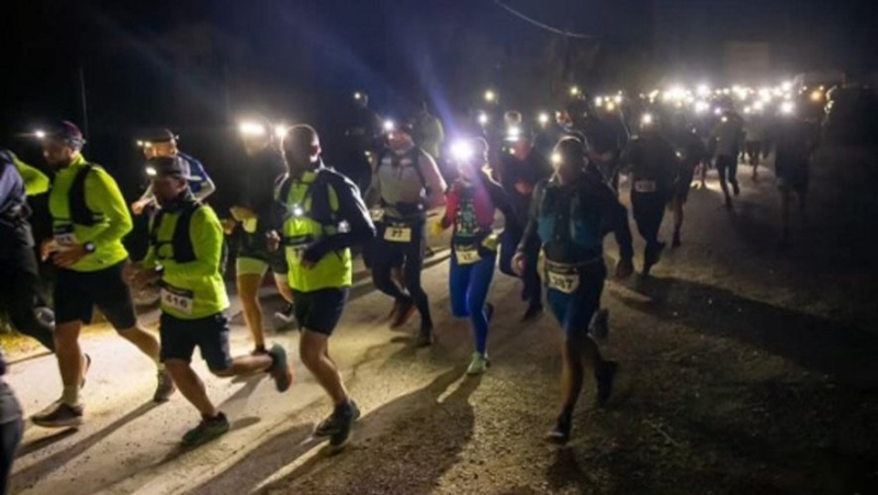 The 400 participants of the Trail des Lucioles lit up the night