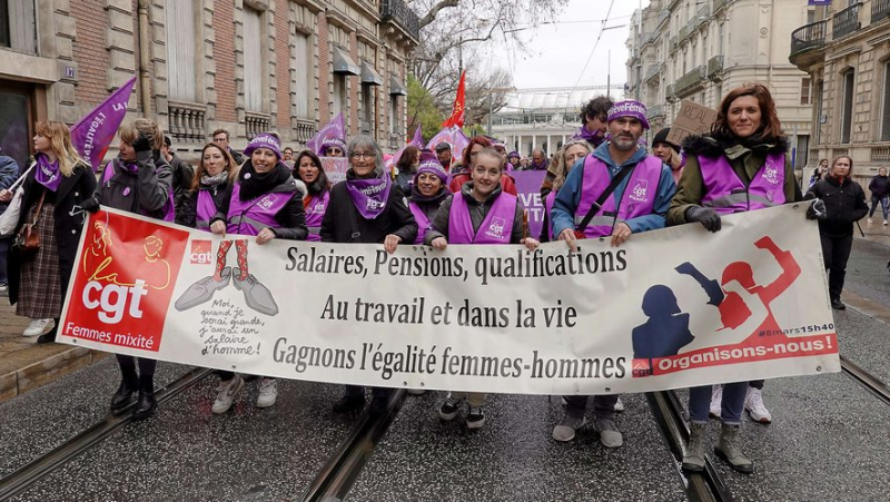 Crowds in the streets of Montpellier to defend women&#39;s rights