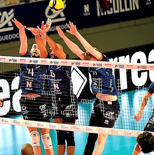 The Montpellier volleyball players were unable to do anything against the undisputed leader of League A