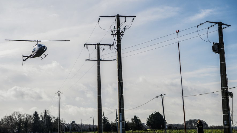 Enedis will fly a helicopter over Aveyron’s power lines to control them