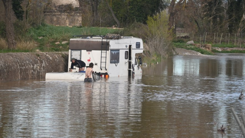 In Castelnau-de-Guers, five young partygoers rescued from the flooded waters of the Hérault after bad weather