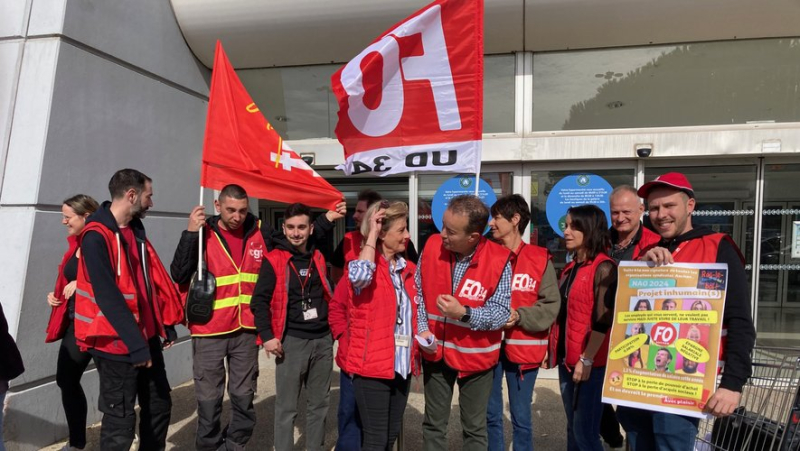 Purchasing power and working time: Auchan Pérols employees have walked off the job