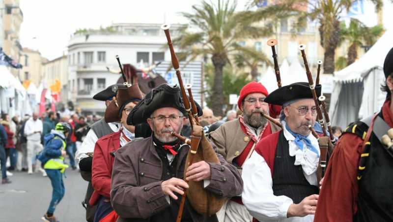 Escale à Sète 2024 : bœuf de Mèze, groupe de musique flamand... le défilé totémique a mis le feu aux rues sétoises