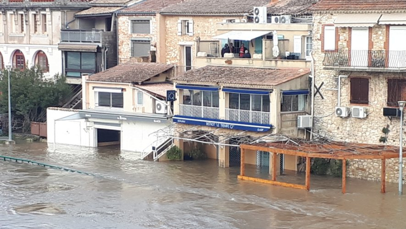 Intempéries : à Saint-Martin-d'Ardèche, les restaurants du quai ont subi l’assaut de l’Ardèche