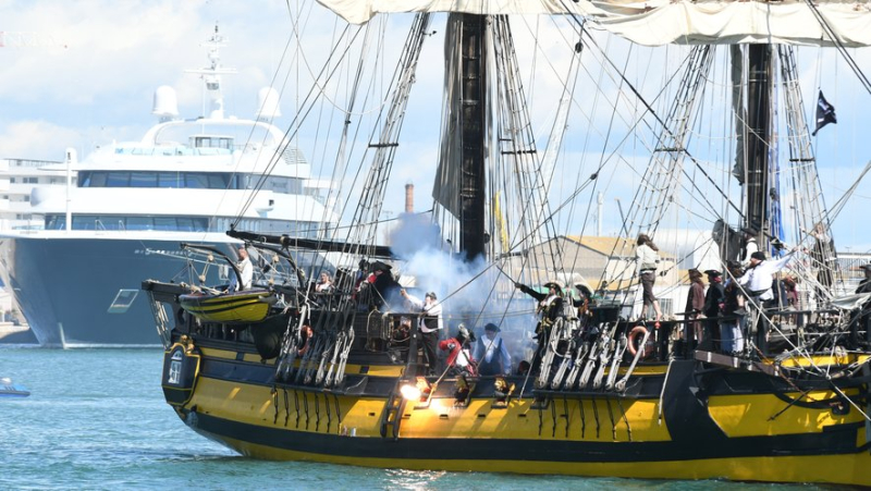 VIDEO. Stopover in Sète 2024: pirates, cannonballs, rifle fire... at the heart of the naval battle!