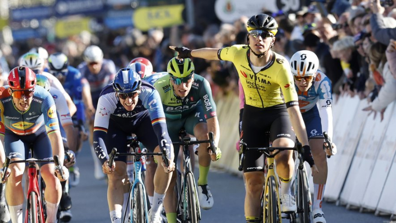 Paris-Nice: we call him “big thighs”, Olav Kooij wins a second time in the sprint, in Sisteron