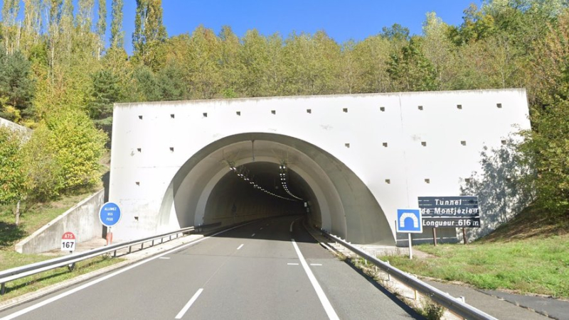 Half-yearly maintenance work in the Montjézieu tunnel on the A75 in Lozère