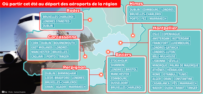 More than forty international destinations: where to go this summer from the region&#39;s airports ?
