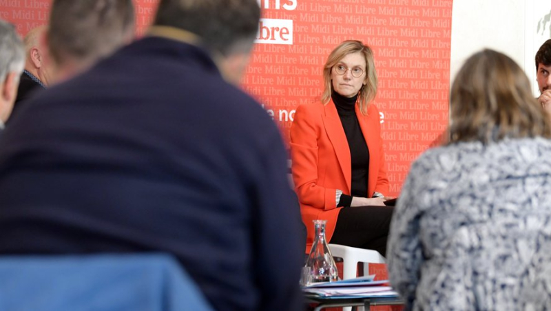Conference on proximity and rurality: Minister Agnès Pannier-Runacher speaking to the readers of Midi Libre