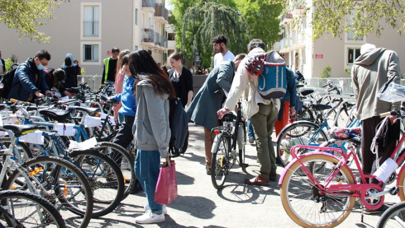La huitième bourse aux vélos du Vieux Biclou se déroule à Montpellier les 4 et 5 mai
