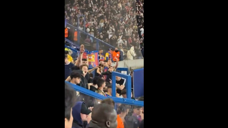 VIDEO. Monkey cries and Nazi salutes: Barça sanctioned for “racist behavior” on the part of its supporters at the Parc des Princes