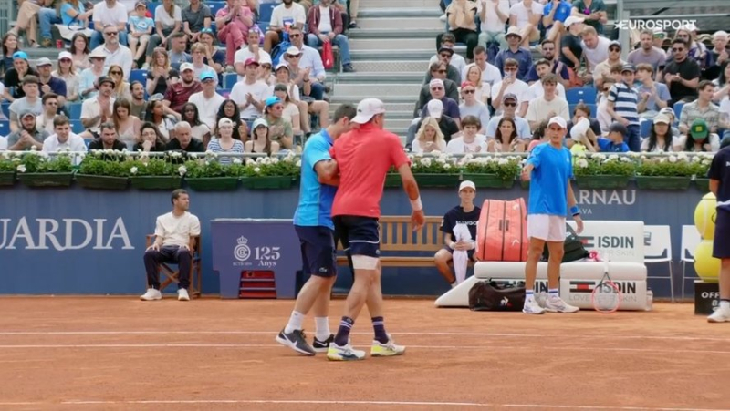 VIDEO. Tennis: huge blow for Arthur Cazaux, who retires after twisting his ankle in the first round in Barcelona