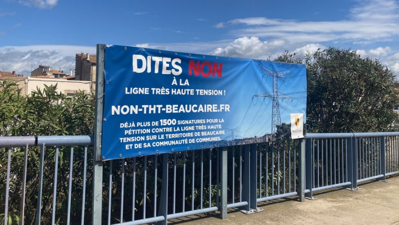 Mobilization against the Fos-Jonquières-Saint-Vincent very high voltage line project