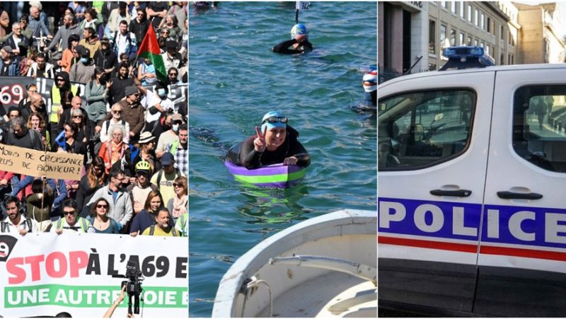 Demonstration against the A69 in Toulouse, water on the Aubrac, 250 swimmers in the canals of Sète... the main news in the region