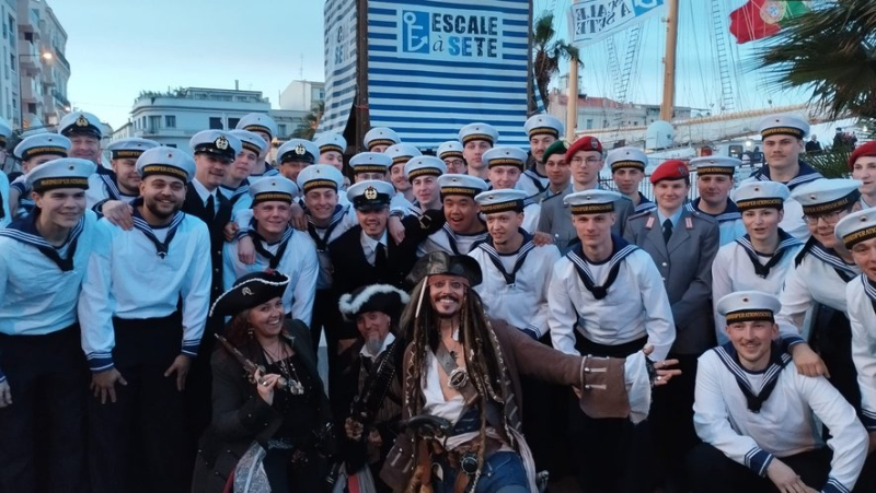 Stopover in Sète 2024: when Jack Sparrow, from Pirates of the Caribbean, unleashes the crowds at the festival!