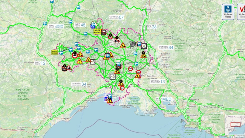 Intempéries dans le Gard, alerte crues, ponts submersibles fermés à la circulation : le point sur la situation