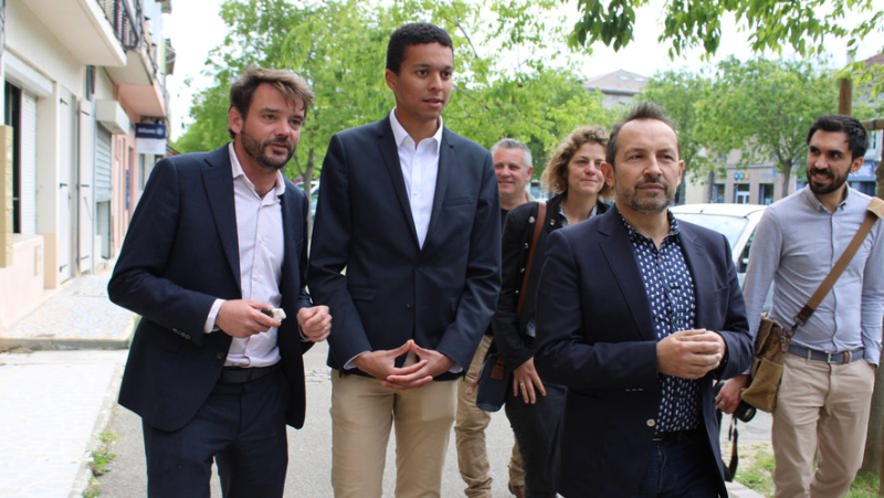 Le vice-président RN de l’Assemblée nationale Sébastien Chenu en visite à Pont-Saint-Esprit, "pour prendre la température de la ville"