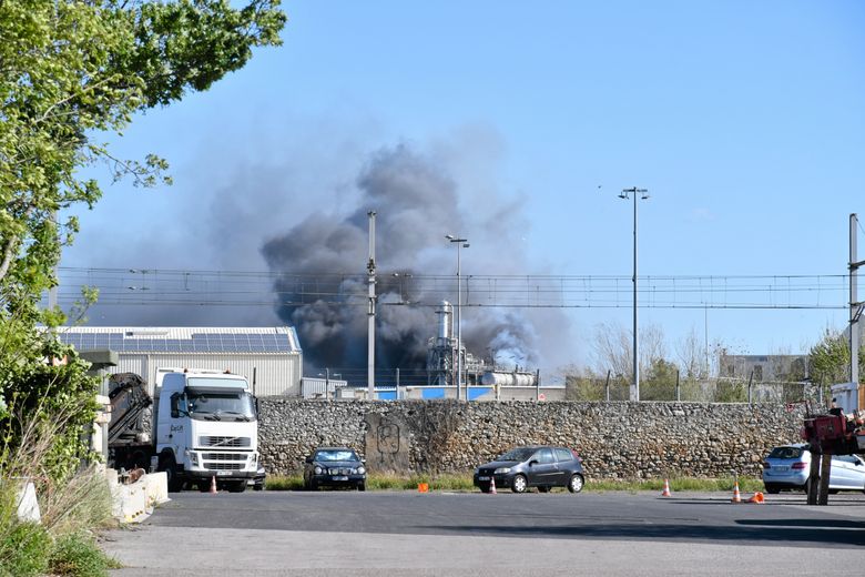 Explosion in the commercial port in Sète: impressive images of the fire at the Saipol factory