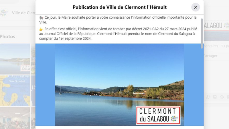 Will Clermont-l’Hérault become Clermont du Salagou ?